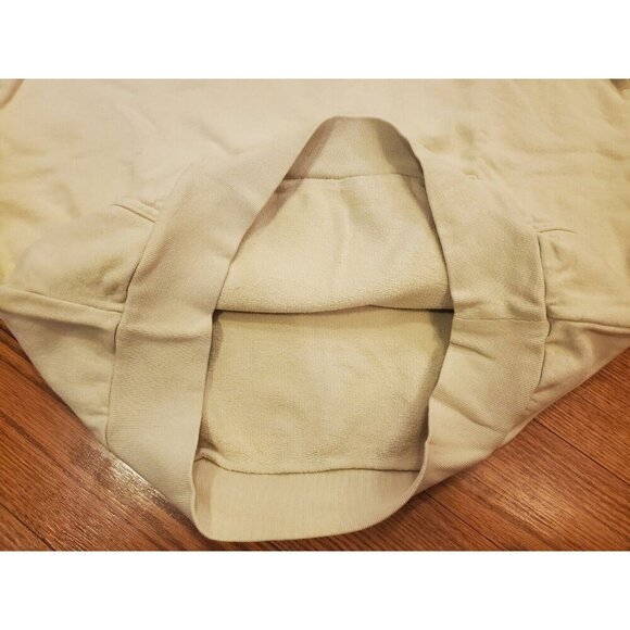 Off The Grid Records Hoodie Men's Size M Beige Big Back Logo Heavyweight New - Picture 8 of 9